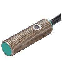 Pepperl&plus;Fuchs Inductive Proximity Stainless Steel Barrel Sensor; 12mm; Embeddable; 10-60VDC; NO; PNP; 2m Potted Cable